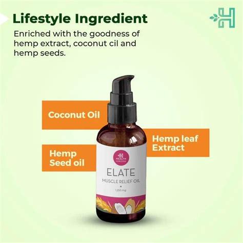Health Horizon Elate | Hemp Oil for Muscle Pain Relief