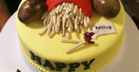 Mac-d Chilly Potato Fondant Cake Delivery In Delhi NCR