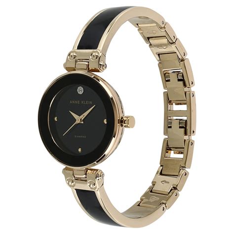 Buy Online Anne Klein Quartz Analog Black Dial Metal Strap Watch for ...