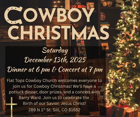 A Cowboy Christmas with Barry Ward-Silt, CO, Flat Tops Cowboy Church ...