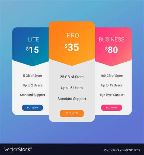Pricing Table Design 的图像结果