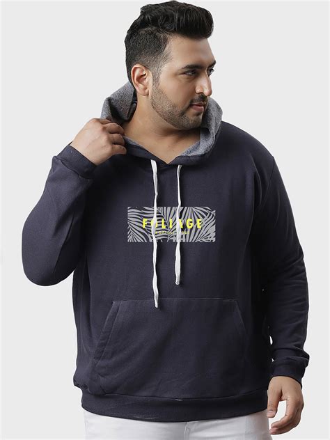 Plus Size SOLID STYLISH CASUAL WINTER HOODED SWEATSHIRT (3XL - 6XL ...