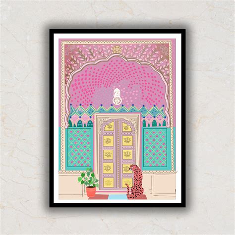 Set Of 2 The Indian Gala illustration Art painting – TheBimba.com