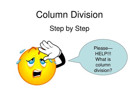 Image result for How to Do Column Division