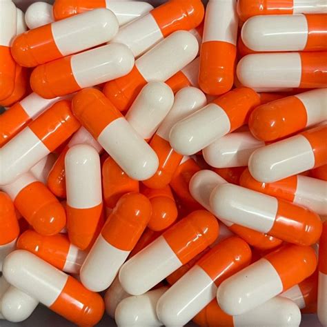 Size 00 Orange/White Empty Gelatin Capsule Bulk Buy 75000Pcs – Patco ...