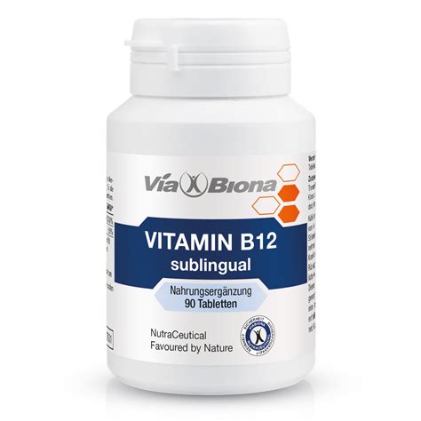 Vitamin B12 sublingual – von NATURA MEDICA – Gesundheit aus der Natur.