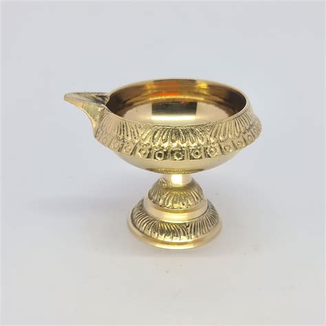 Kubera Brass Deepam - Spiritual Prosperity Oil Lamp (120g) – Sri ...