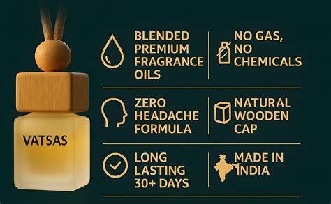 VATSAS REBEL Hanging Car Perfume for Men - Long Lasting Luxury Car Air ...