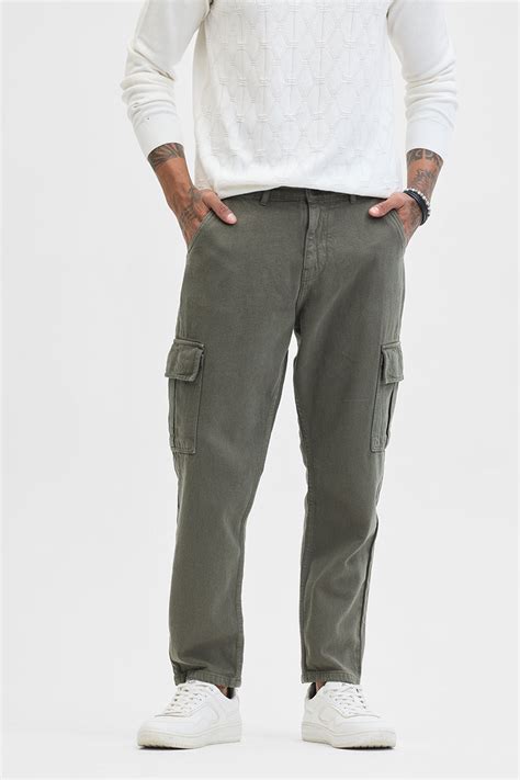 Buy Men's Olive Baggy Fit Jeans Online | Snitch – SNITCH