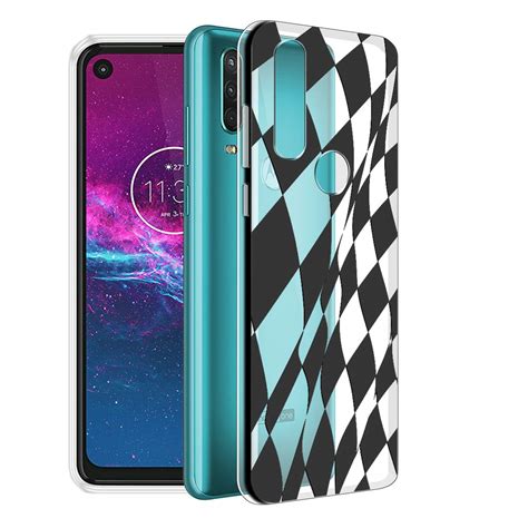 Fashionury ''White and Black Check Box'' Transparent Printed Back Cover ...