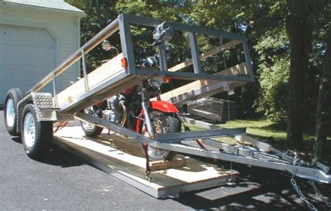 Image result for Ground Level Loading Motorcycle Trailer