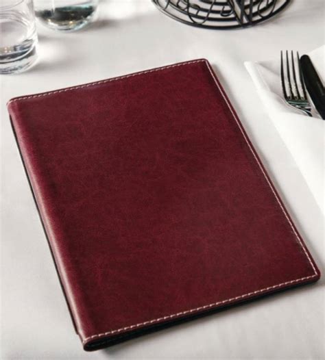 Tanjashop.com - PORTE MENU 16 VUE EN SIMILI-CUIRE CLASSIQUE FORMAT A 4