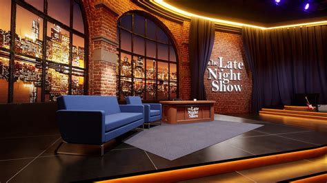 Late Night Talk Show Desk