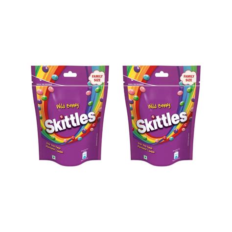 Buy Skittles Wild Berry Chewy Fruit Candy 196g (Pack of 2)