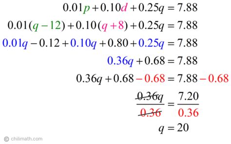 Image result for Coin Word Problems Grade 9 Math