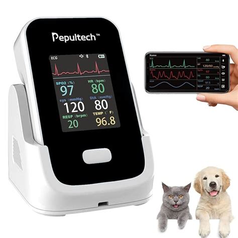 Buy Pepultech 6 Parameters Veterinary Vital Signs Monitor,Bluetooth ...