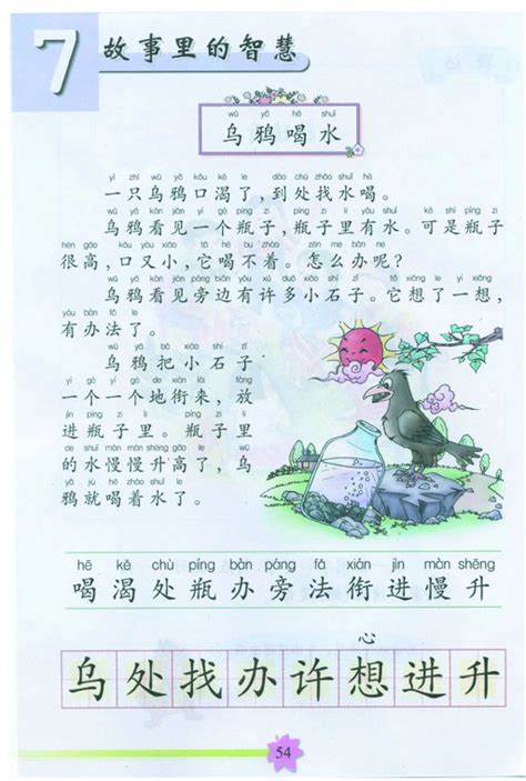 乌鸦喝水教案1_人教版小学语文一年级下册课件_小学课件_中国儿童资源网