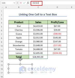 Excel Tutorial Link Text Box to Cell Formulas 的图像结果