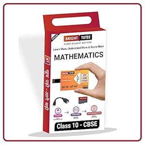 Bright Tutee Class 10 Mathematics course (English Medium, CBSE, Pen ...