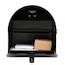 Gibraltar Mailboxes Post Mount Black Metal Large Lockable Mailbox ...