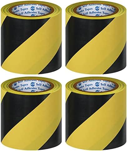 VCR Black & Yellow Floor Marking Tape - 18 Meters in Length 120mm / 05 ...