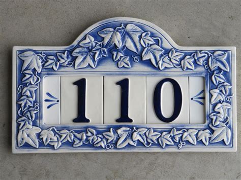 Tile House Numbers Signs at Samantha Brabyn blog