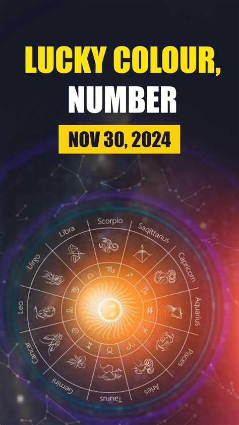 Horoscope Today, November 30, 2024: Know lucky colour, number of all ...
