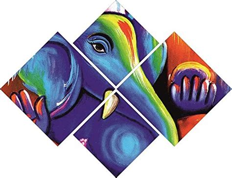 Go Hooked 4 Panel Wall Décor (Set of 4) : Amazon.in: Home & Kitchen