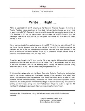 CASE STUDY MARKETING - DO NOT COPY OR POST MKTG/ IBS Center for M a na ...