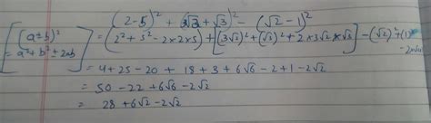 bracket open to root 2 - 5 bracket close ka square + bracket open 3 ...