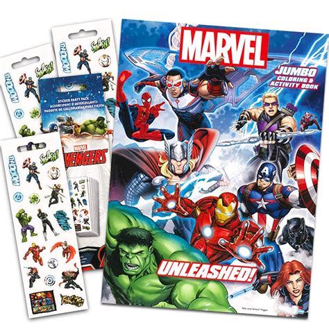 Marvel Avengers Captain America Coloring And Activity Book With ...