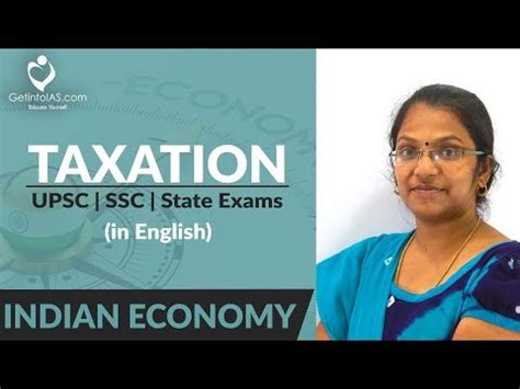 Taxation: Direct, Indirect Taxes and GST Video Lecture - Indian Economy ...