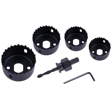 ULTRAFAST Hole Saw Set 32mm/ 38mm/ 51mm/ 54mm Heat Treated Carbon Steel ...