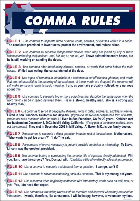 Image result for Parenthesis Comma Rule