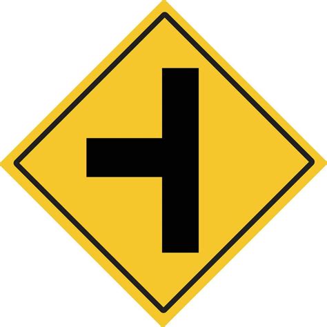 Image result for Intersection Warning Sign
