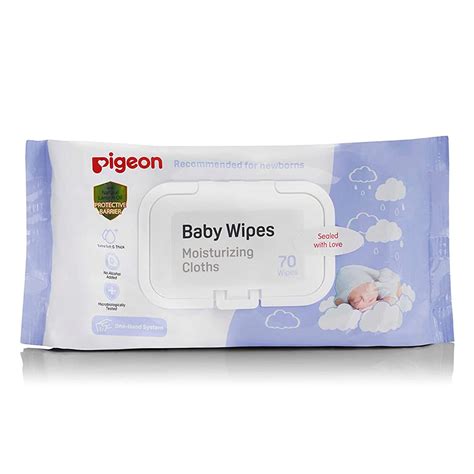 Buy Pigeon Moisturizing Baby Wipes, 70 Count | 19 Minutes Delivery ...