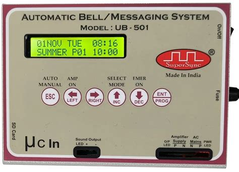 Automatic Bell Ringing Systems - MP3 School Bell Manufacturer from Jaipur