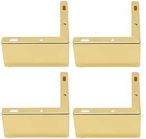 UNIQUELLA Metal Furniture Legs 2 Inch 4 Piece Triangle Furniture Feet ...