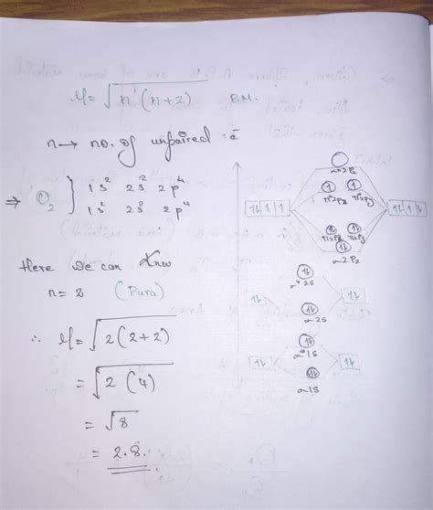 which has more magnetic moment O2 or O2+ and how? explain magnetic ...