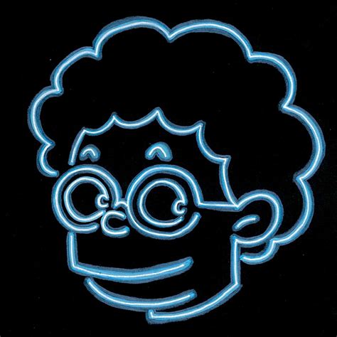 「NEON BLUE」 ILLUSTRATION 作品 | SUGINO YU ART WORKS