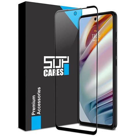SupCares Edge to Edge Tempered Glass for Motorola Moto G40 Fusion and ...