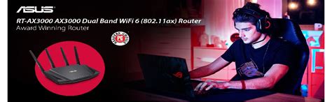 ASUS AX3000 Dual Band WiFi 6 (802.11ax) Router Supporting MU-MIMO and ...