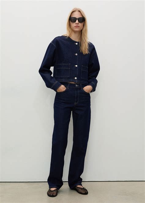 Jeans Matilda dritti rinse wash - Donna | MANGO Italia