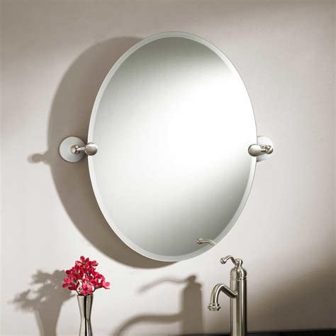 Small Bathroom Oval Mirror at Angela Lewandowski blog