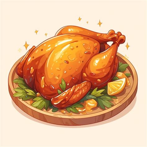 Juicy turkey breast with cranberry glaze | Premium AI-generated vector