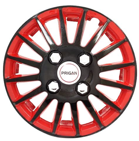PRIGAN CAMRY BLACK RED WHEEL COVER (Set of 4) AVAILABLE IN 12,13,14,15 ...