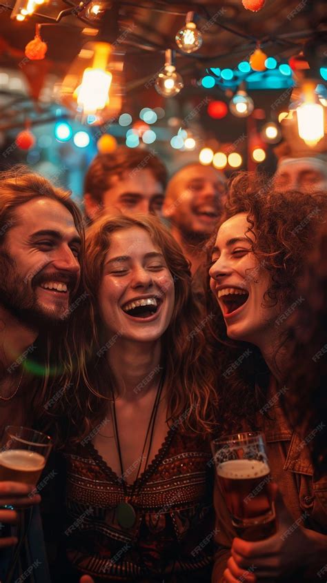 Premium Photo | A group of people are laughing and laughing at a party