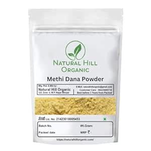 Natural Hill Organic Fenugreek Methi Powder 200g Pack of 2 Each 100g ...