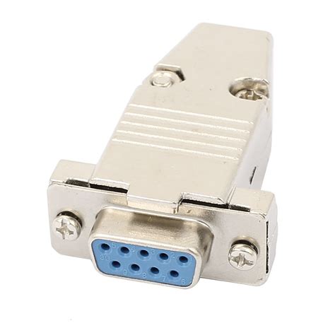 PRAV® DB9 9 Pins 2 Rows Female Converter Connector Adapter w Metal Kit ...