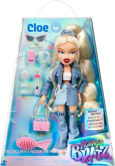 Bratz Alwayz Bratz - Cloe - Modna Lalka z 10 Akcesoriami i Plakatem - Zabawka dla Dzieci ...